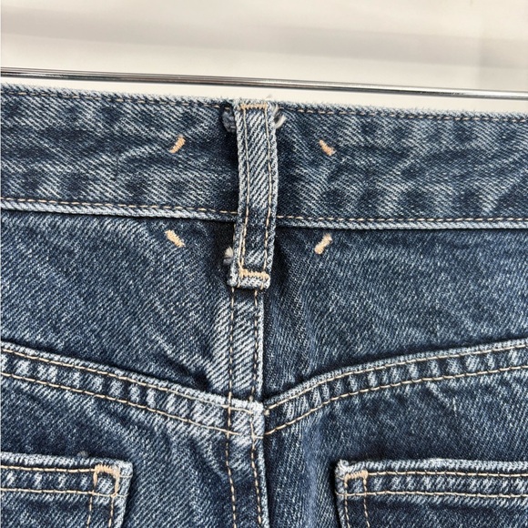 ZARA +Denim Women’s Jeans Size 28 USA 4 Raw Hem Cropped Wide Leg Blue size 28 - Picture 10 of 15